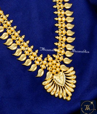 NLA1812 - Kerala Model Necklace Design Light Weight Jewellery