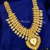 NLA1814 - Kerala Jewellery Designs Mango Necklace for Wedding