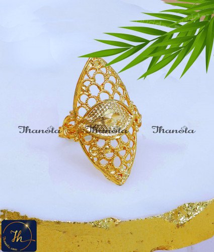 RNA1109 - Latest Dubai Gold Ring Designs Gold Plated Jewelry