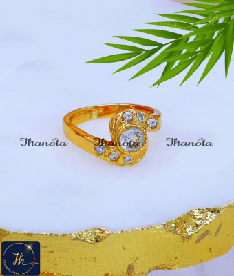 RNA1175 - Latest White Stone Daily Use Impon Ring