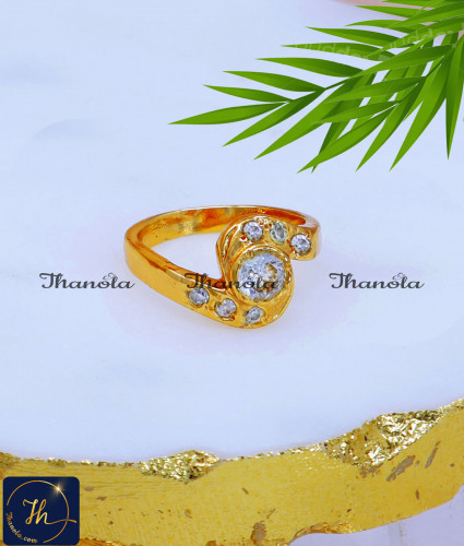 RNA1175 - Latest White Stone Daily Use Impon Ring RNA1175 - Latest White Stone Daily Use Impon Ring