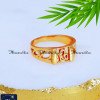 RNA1444 - Original Impon Jewellery Gold Plated Om Ring Design