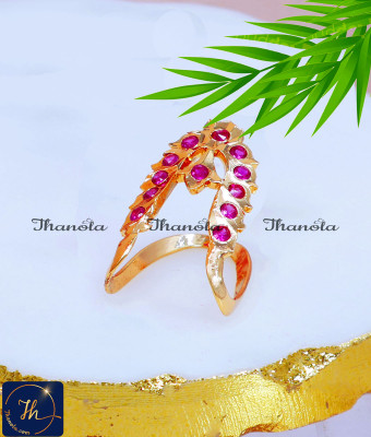RNA1488 - Traditional Gold Model Impon Ruby Vanki Ring Designs RNA1488 - Traditional Gold Model Impon Ruby Vanki Ring Designs