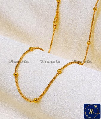 SHA1003 - Gold Plated Jewellery Daily Wear Gold Ball Chain Design