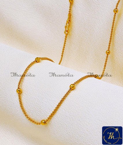 SHA1003 - Gold Plated Jewellery Daily Wear Gold Ball Chain Design