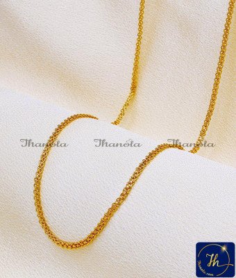 SHA1013 - Trendy Light Weight Shiny 1 Gram Gold Chain Design