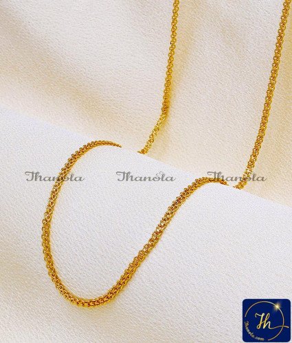 SHA1013 - Trendy Light Weight Shiny 1 Gram Gold Chain Design