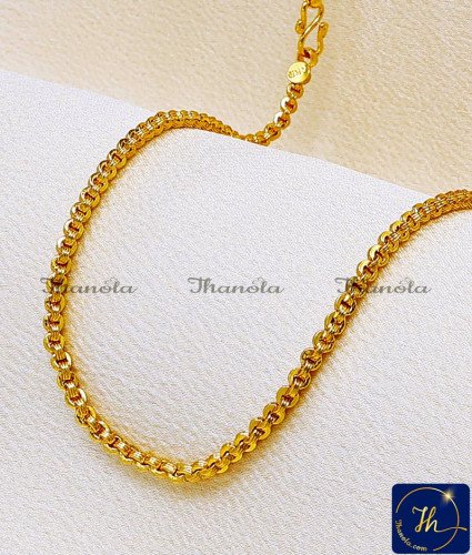 SHA1050 - Traditional Gold Chain Design 1 Gram Gold Jewellery Online