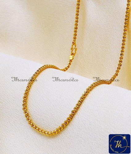 SHA1050 - Traditional Gold Chain Design 1 Gram Gold Jewellery Online