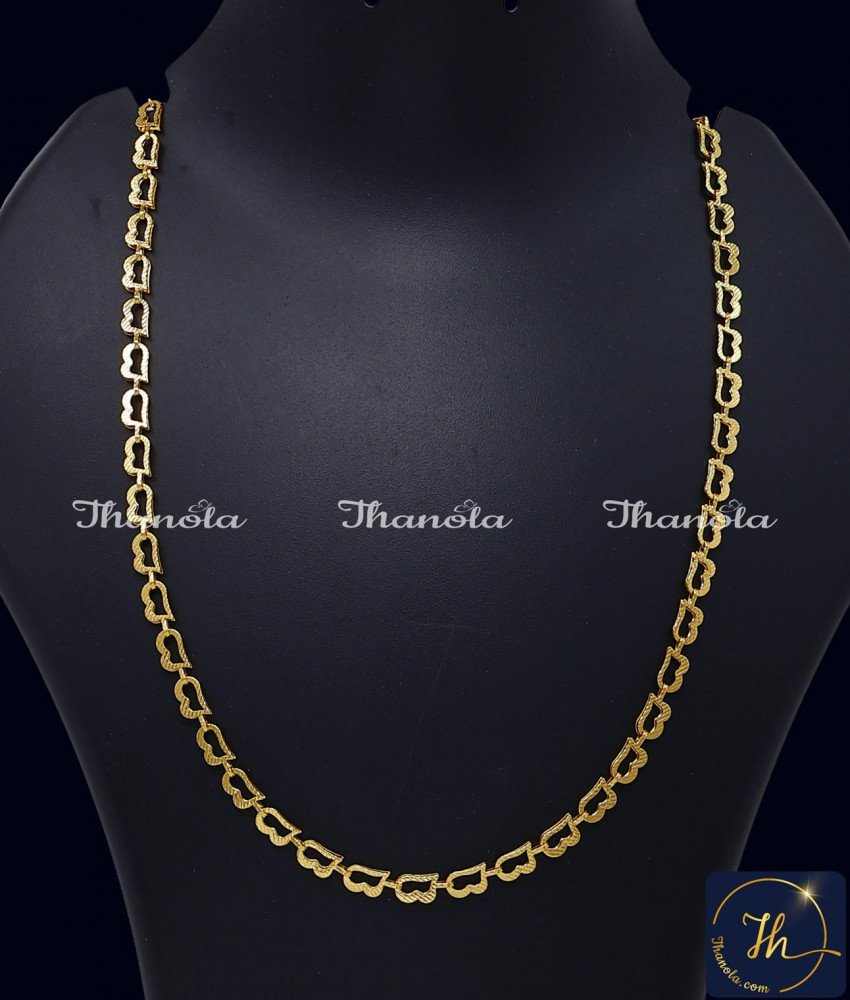 1 gram gold chain designs with price