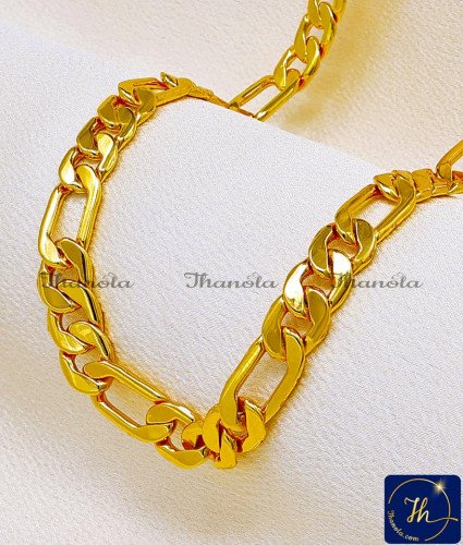 SHA1059 - Trendy Daily Wear Thick 1 Gram Gold Chain for Men