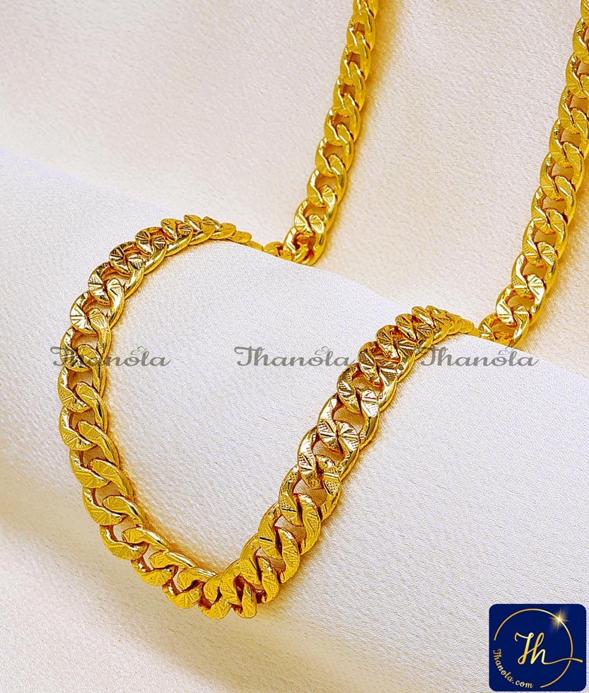 thick gold chain design for men