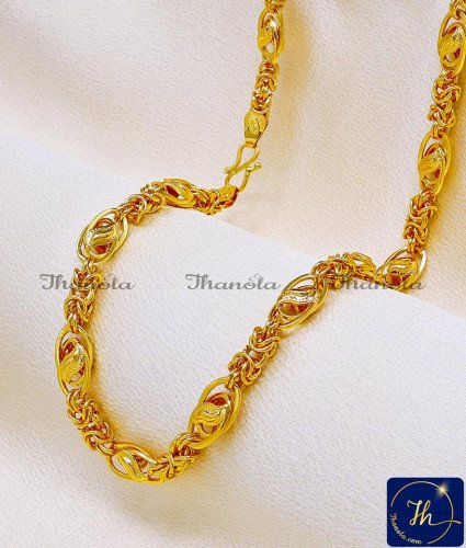 SHA1063 - New Style Daily Wear Gold Chain Design for Men
