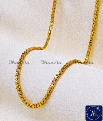 SHA1093 - Trendy Simple 1 Gram Gold Covering Chain for Daily Use