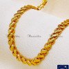 SHA1100 - Traditional 1 Gram Gold Lotus Chain Design for Daily Use