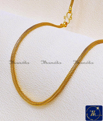 SHA1117 - Trendy Square Design Gold Plated Chain with Guarantee
