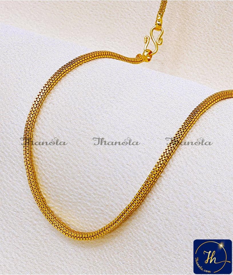 Trendy Square Design Gold Plated Chain with Guarantee Best artificial jewellery online