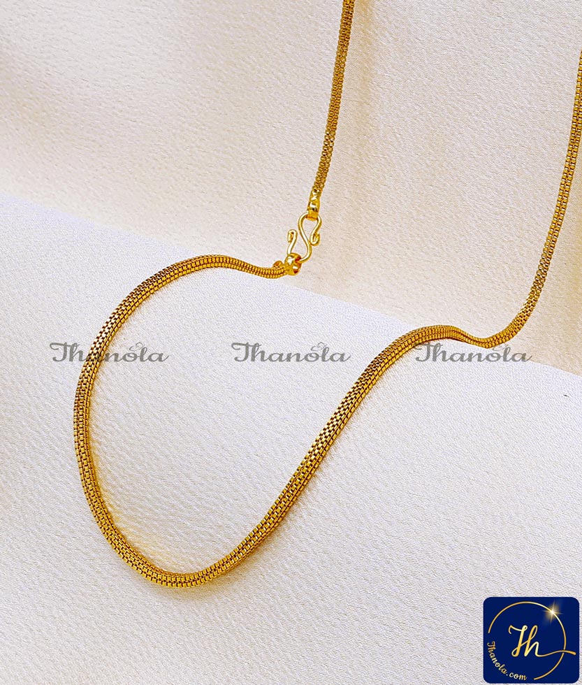 Trendy Square Design Gold Plated Chain with Guarantee Best artificial jewellery online