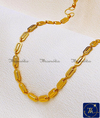 SHA1120 - Latest Light Weight Yellow Gold Daily Wear Chain
