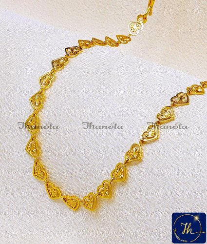 SHA1121 - Latest Light Weight Heart Design Short Chain for Women