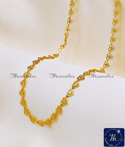 SHA1121 - Latest Light Weight Heart Design Short Chain for Women SHA1121 - Latest Light Weight Heart Design Short Chain for Women