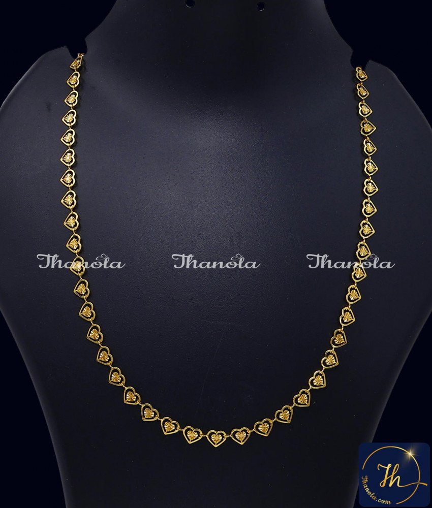 gold short chain designs for female