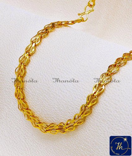 SHA1124 - 1 Gram Gold Covering Small Daily Wear Chain for Women