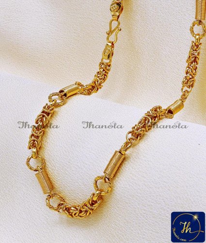 SHA1127 - New Fashion Gold Plated Daily Wear Small Chain for Men