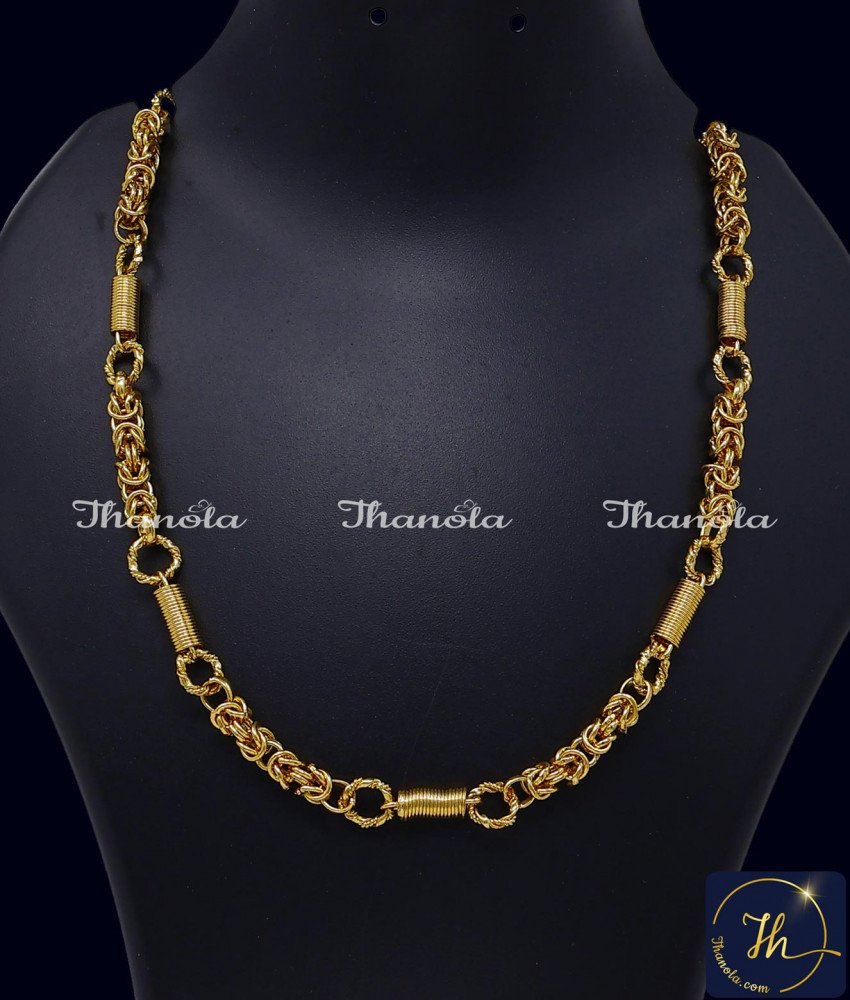 New Fashion Gold Plated Daily Wear Small Chain for Men yellow gold daily wear chain for men