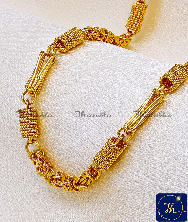 Real gold look with premium gold plating chain for men