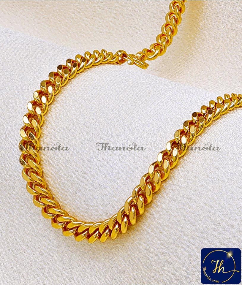 gold curb chain for men