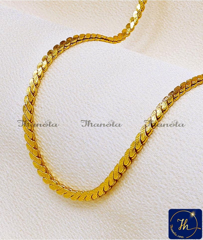 1 gram gold chain designs with price