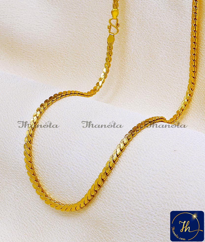 1 gram gold chain designs with price