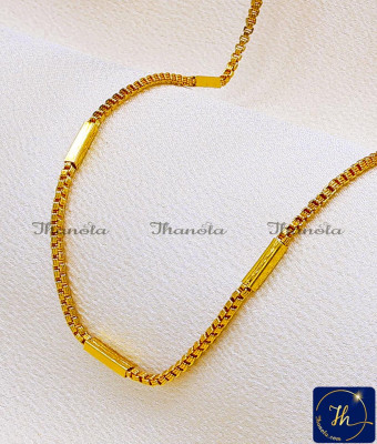 SHA1155 - Simple Lightweight Gold Finish One Gram Gold Jewellery