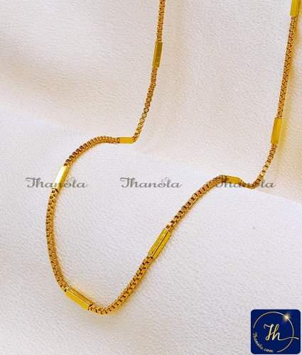 SHA1155 - Simple Lightweight Gold Finish One Gram Gold Jewellery