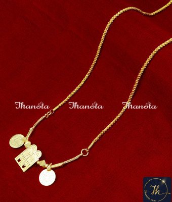THN1011 - One Gram Gold Plated Namam Tamil Thali Chain Designs
