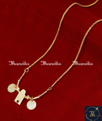 THN1014 - 1 Gram Gold Plated Gounder Thennai Maram Thali Chain