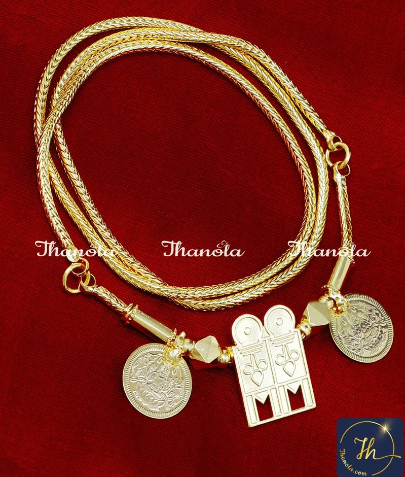 Gold Plated with Guarantee Daily Wear Keelpoo Thali Chain traditional tamil thali chain designs