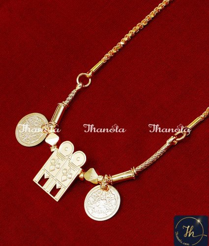 THN1017 - Original Gold Plated Keelpoo Tamil Thali Chain Designs