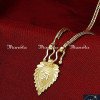 THN1031 - Gold Plated Long Chain with Kerala Thali Designs Hindu