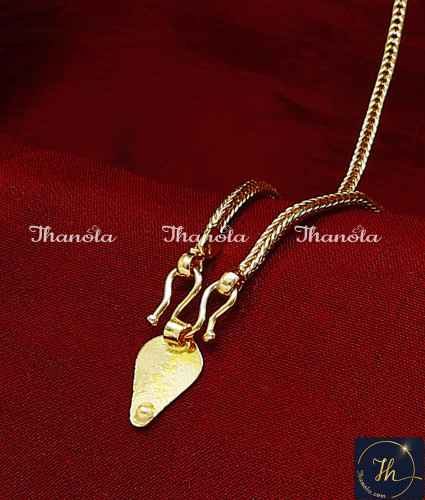 THN1048 - Gold Model Kerala Minnu Thali Designs for Wedding