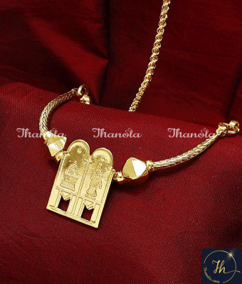 THN1049 - Hindu Sokkar Meenakshi Yellow Gold Thali Chain Design