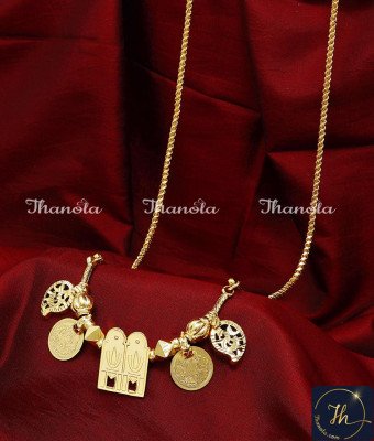 THN1056 - Tamil Brahmin Thenkalai Namam Gold Covering Thali Chain