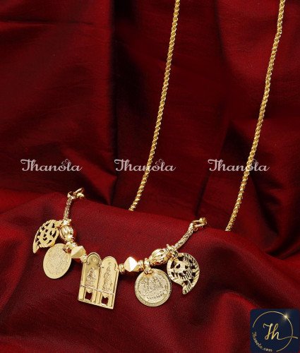 THN1057 - Tamil Wedding Sokkar Meenakshi Thali Chain Design