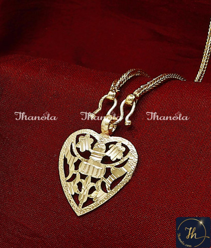 THN1062 - South Indian 1 Gram Gold Thali Chain Design Online