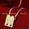 THN1071 - One Gram Gold Hindu Sivalingam Thali Chain Design