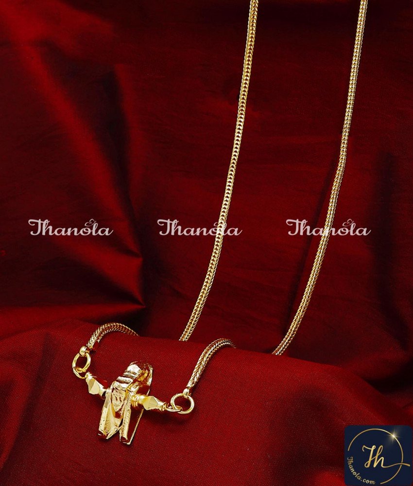 Gold covering thali chain